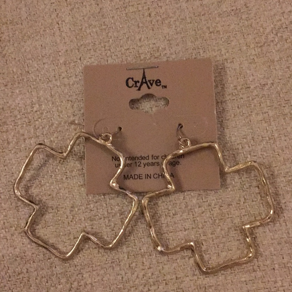 Gold earrings